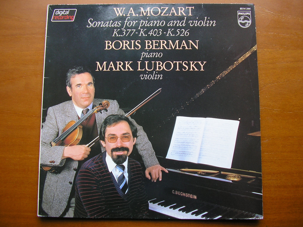 MOZART: SONATAS FOR VIOLIN & PIANO  K377 / K403 / K526      BERMAN / LUBOTSKY     6514 244