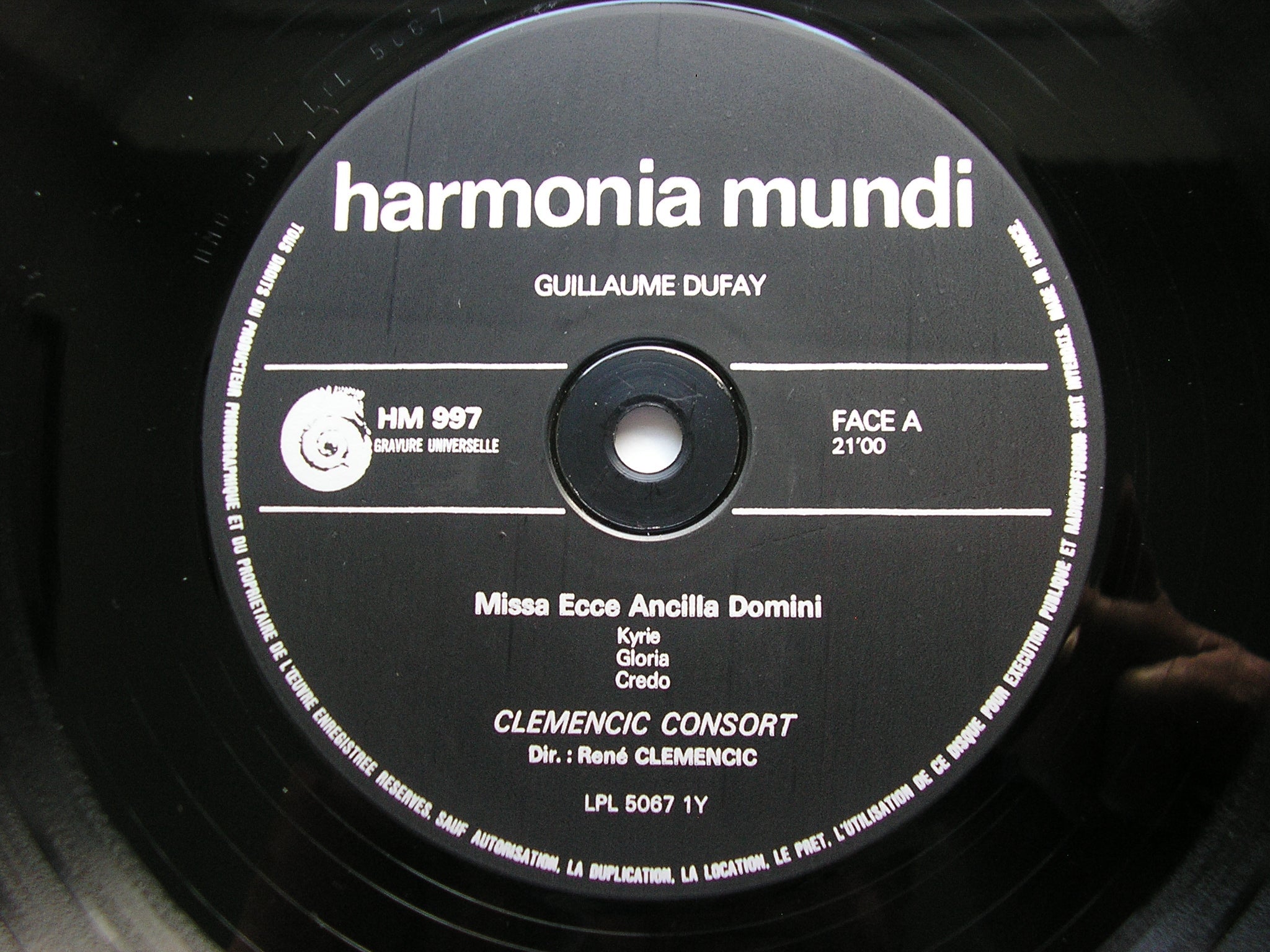 DUFAY: MISSA ECCE ANCILLA DOMINI      CLEMENCIC CONSORT / RENE CLEMENCIC     HM 997