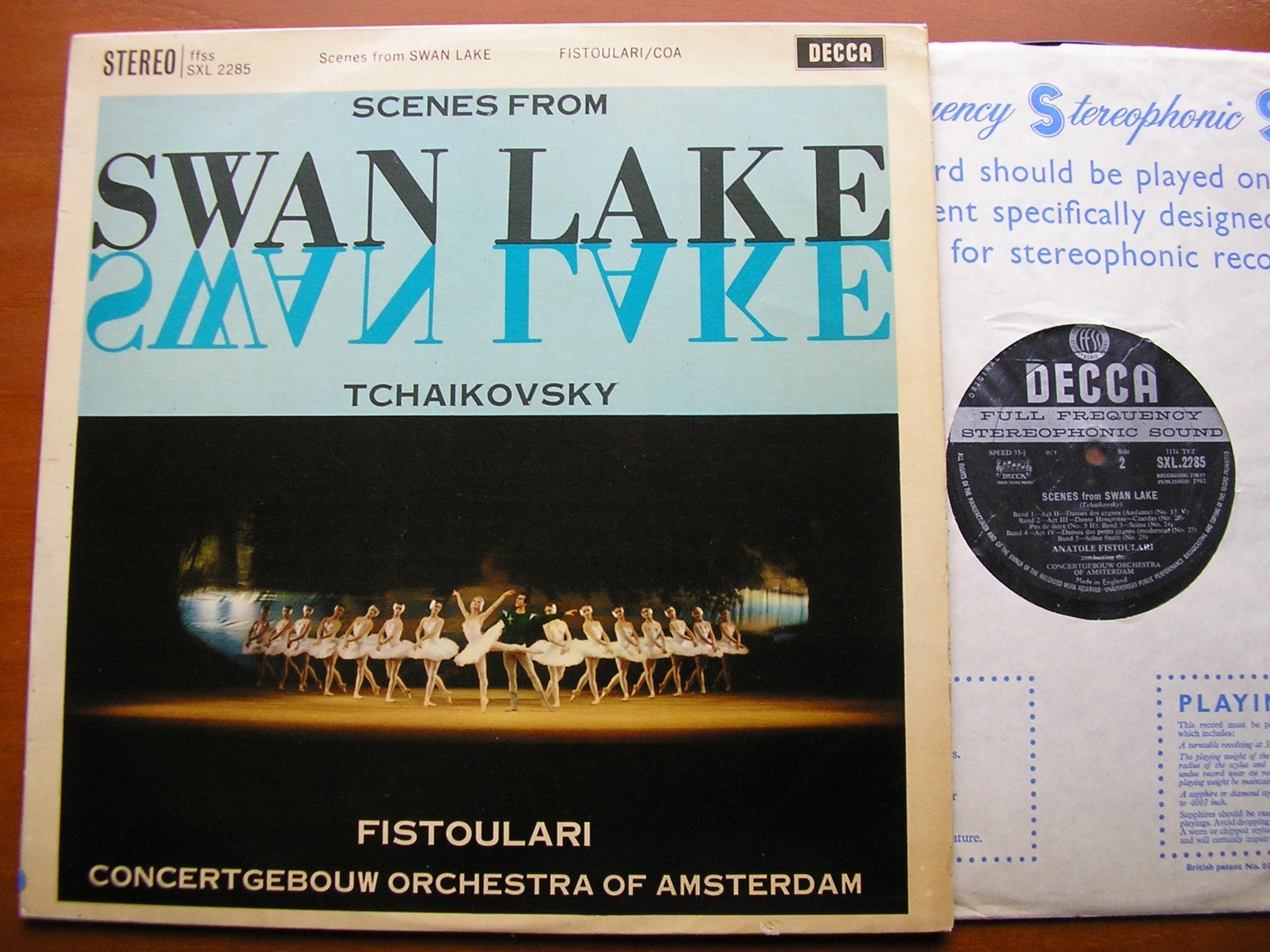SXL 2285 TCHAIKOVSKY: SWAN LAKE Scenes FISTOULARI / CONCERTGEBOUW AMSTERDAM