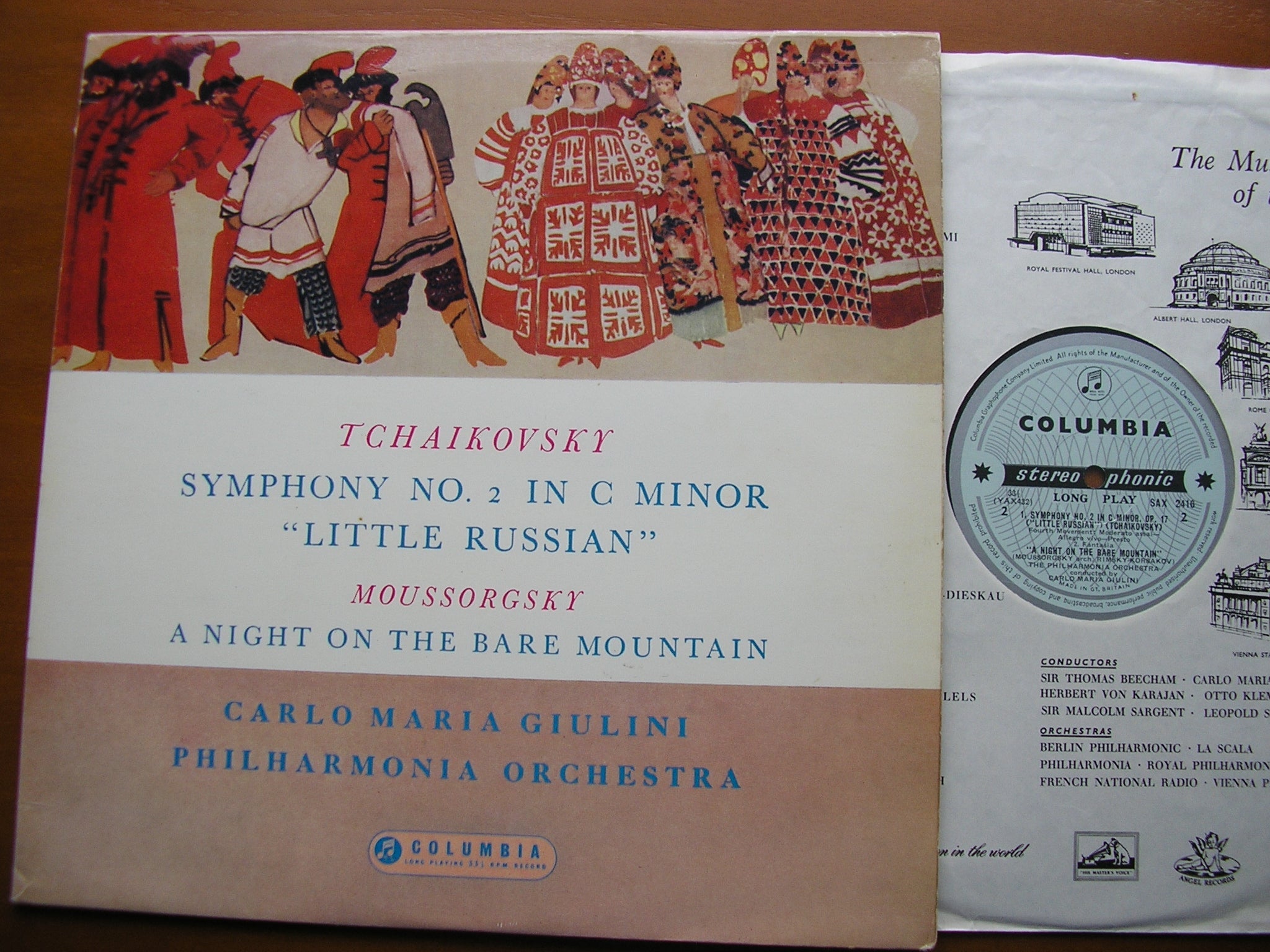 TCHAIKOVSKY: SYMPHONY No. 2 / MUSSORGSKY: NIGHT ON THE BARE MOUNTAIN     GIULINI / PHILHARMONIA    SAX 2416