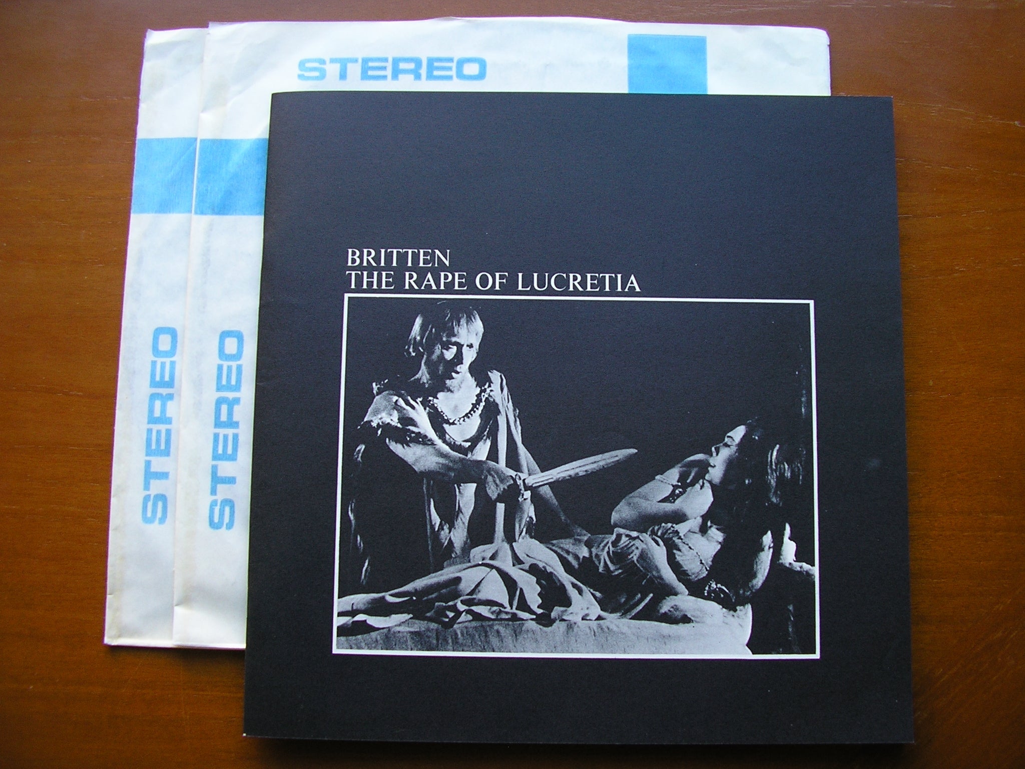 BRITTEN: THE RAPE OF LUCRETIA     SOLOISTS / ENGLISH CHAMBER ORCHESTRA / BRITTEN     2LP     SET 492/3