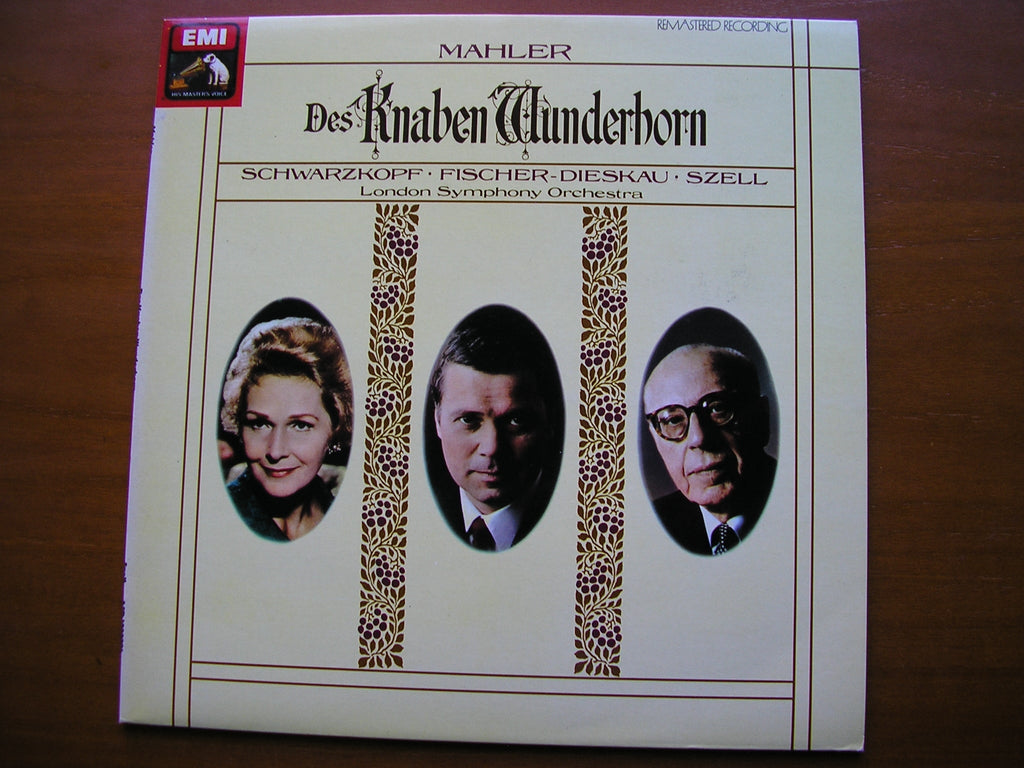 MAHLER: DES KNABEN WUNDERHORN     SCHWARZKOPF / FISCHER-DIESKAU / LONDON SYMPHONY / SZELL      ASD 1000981