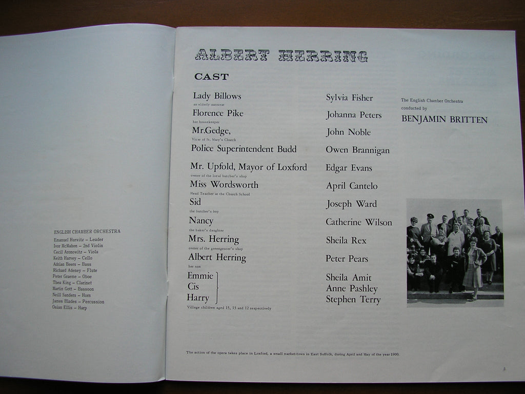 BRITTEN: ALBERT HERRING    SOLOISTS / ENGLISH CHAMBER ORCHESTRA / BRITTEN     3LP      SET 274 / 6