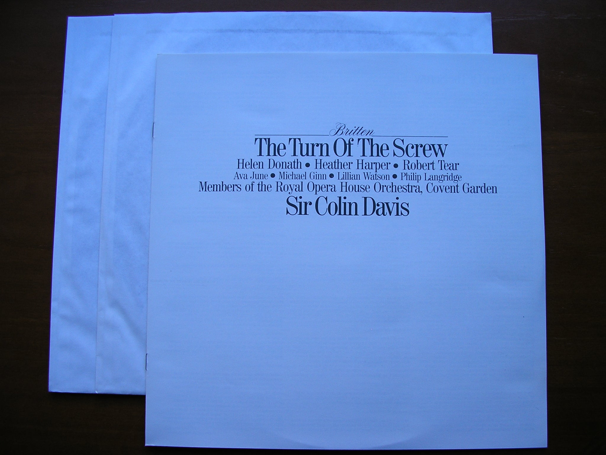 BRITTEN: THE TURN OF THE SCREW       SOLOISTS / OROHCG / DAVIS    2LP     410 426