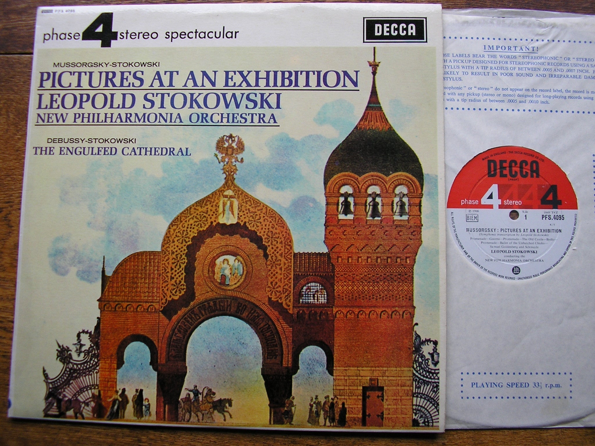 MUSSORGSKY: PICTURES AT AN EXHIBITION   STOKOWSKI /NEW PHILHARMONIA    PFS 4095