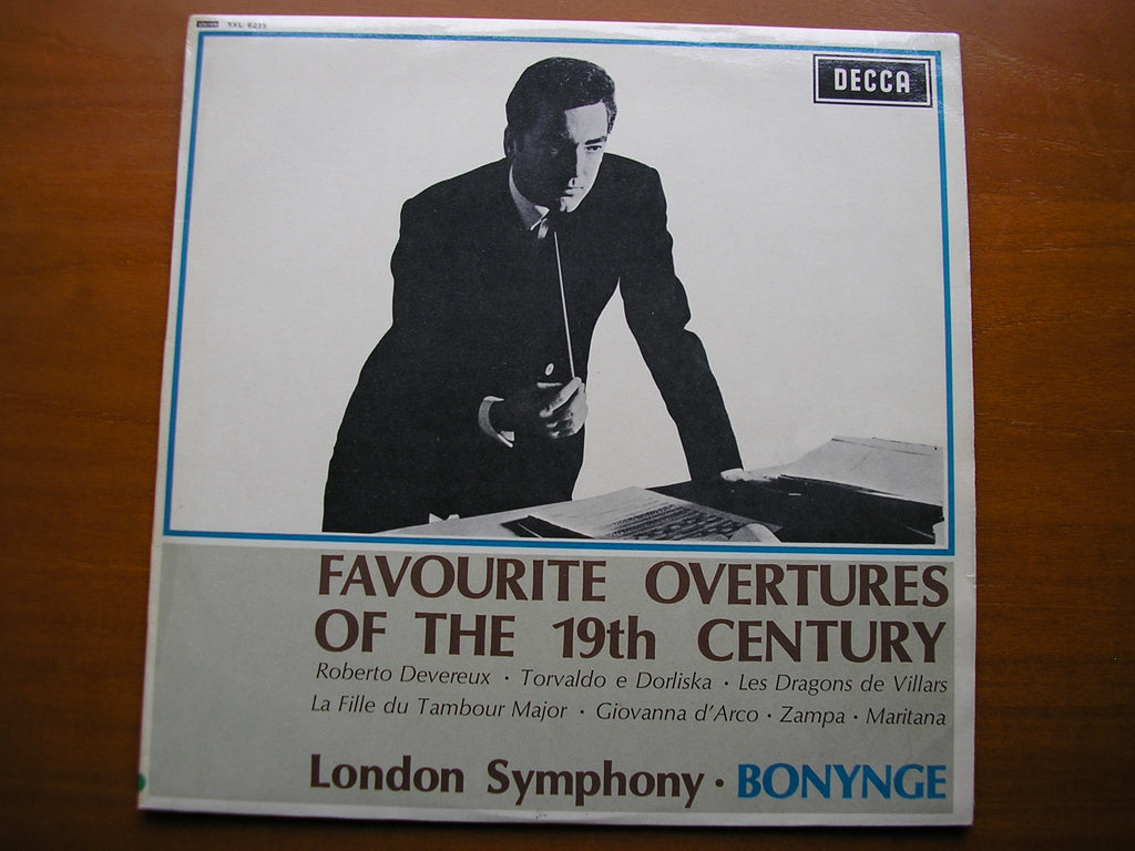 SXL 6235  FAVOURITE OVERTURES OF THE 19th CENTURY      BONYNGE / LONDON SYMPHONY    ED2