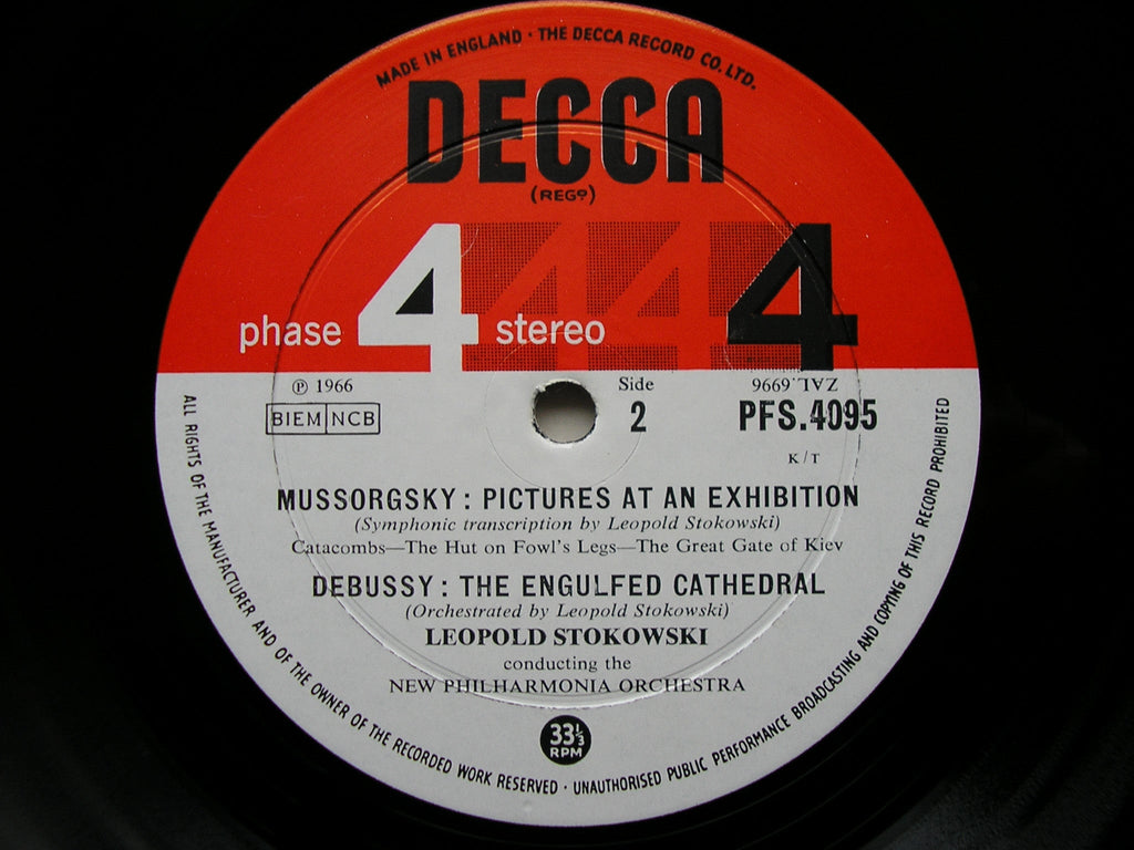 MUSSORGSKY: PICTURES AT AN EXHIBITION   STOKOWSKI /NEW PHILHARMONIA    PFS 4095