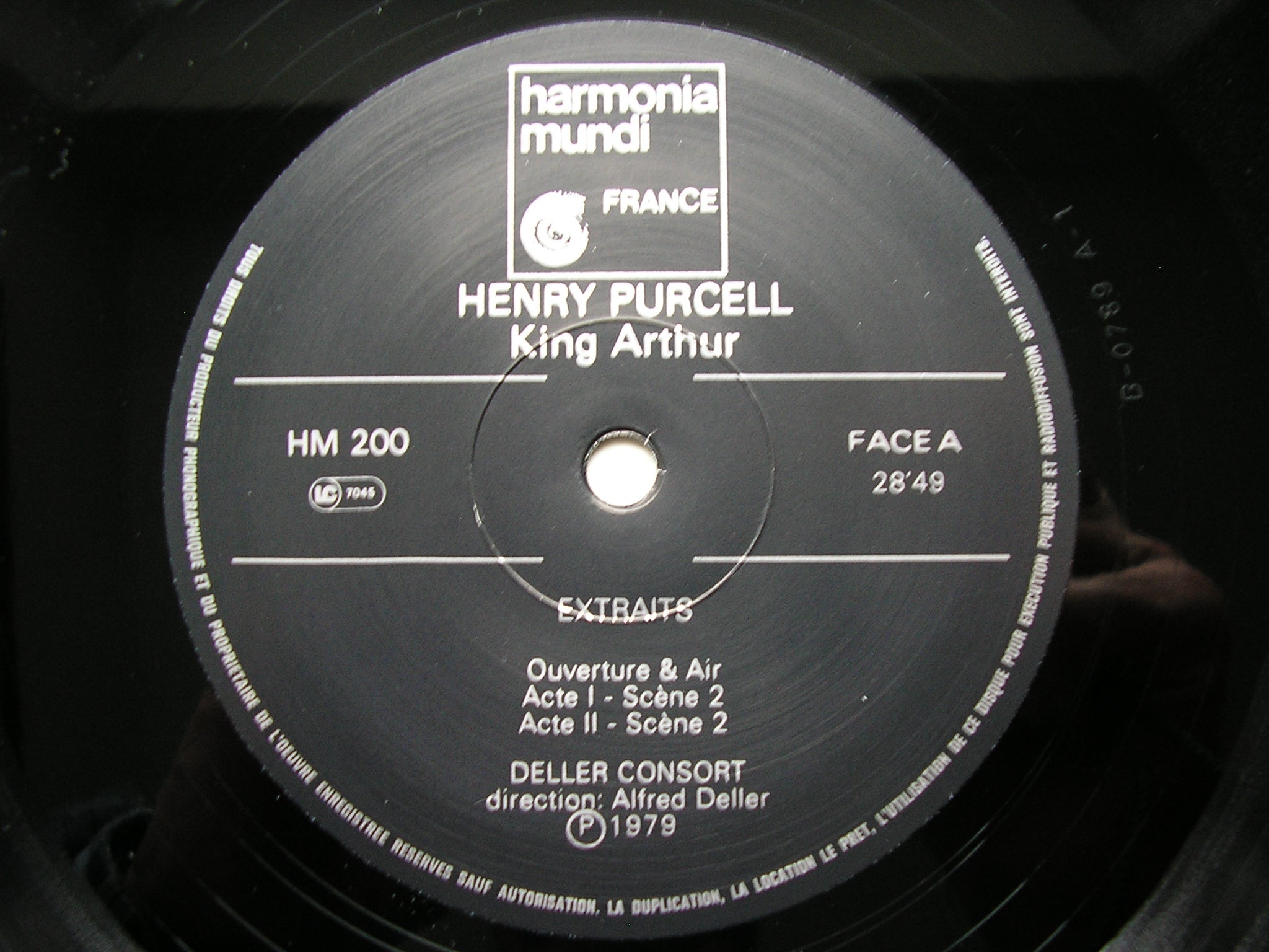 PURCELL: KING ARTHUR   (excerpts)      DELLER CONSORT / THE KING'S MUSICK / DELLER     HM 200