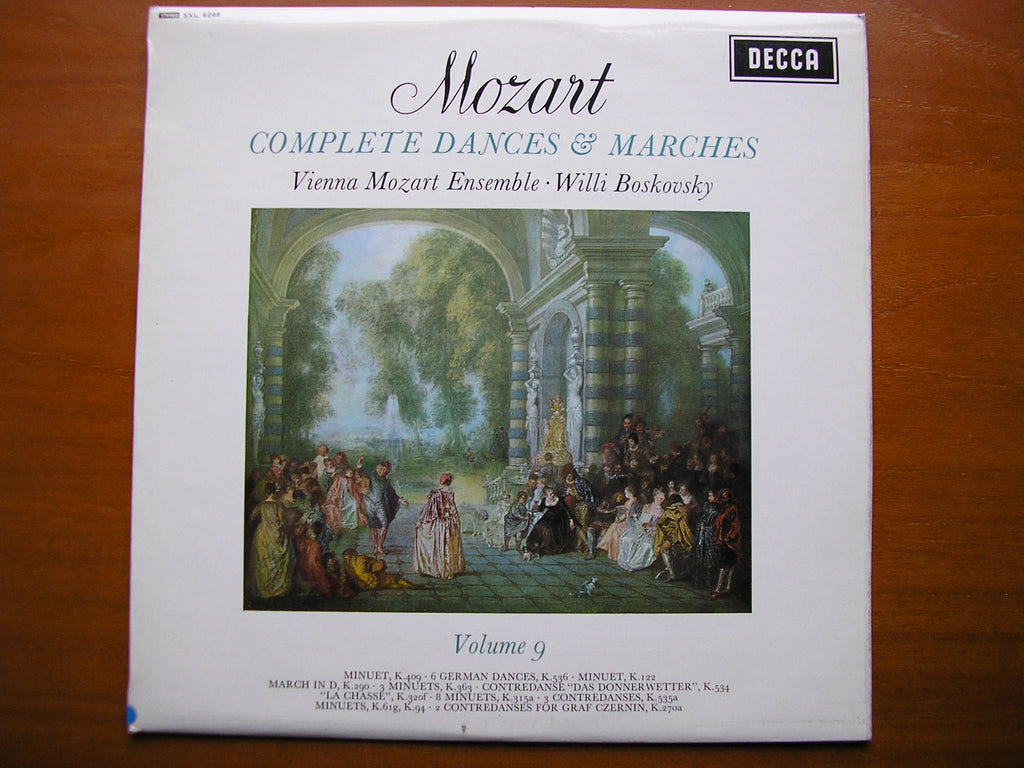 SXL 6248  MOZART: COMPLETE DANCES & MARCHES  Volume 9     BOSKOVSKY / VIENNA MOZART ENSEMBLE    ED1