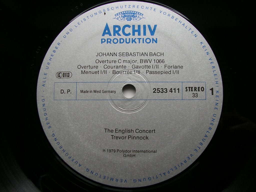 BACH: OVERTURES BWV 1066 & BWV 1068      PINNOCK / THE ENGLISH CONCERT    2533 411