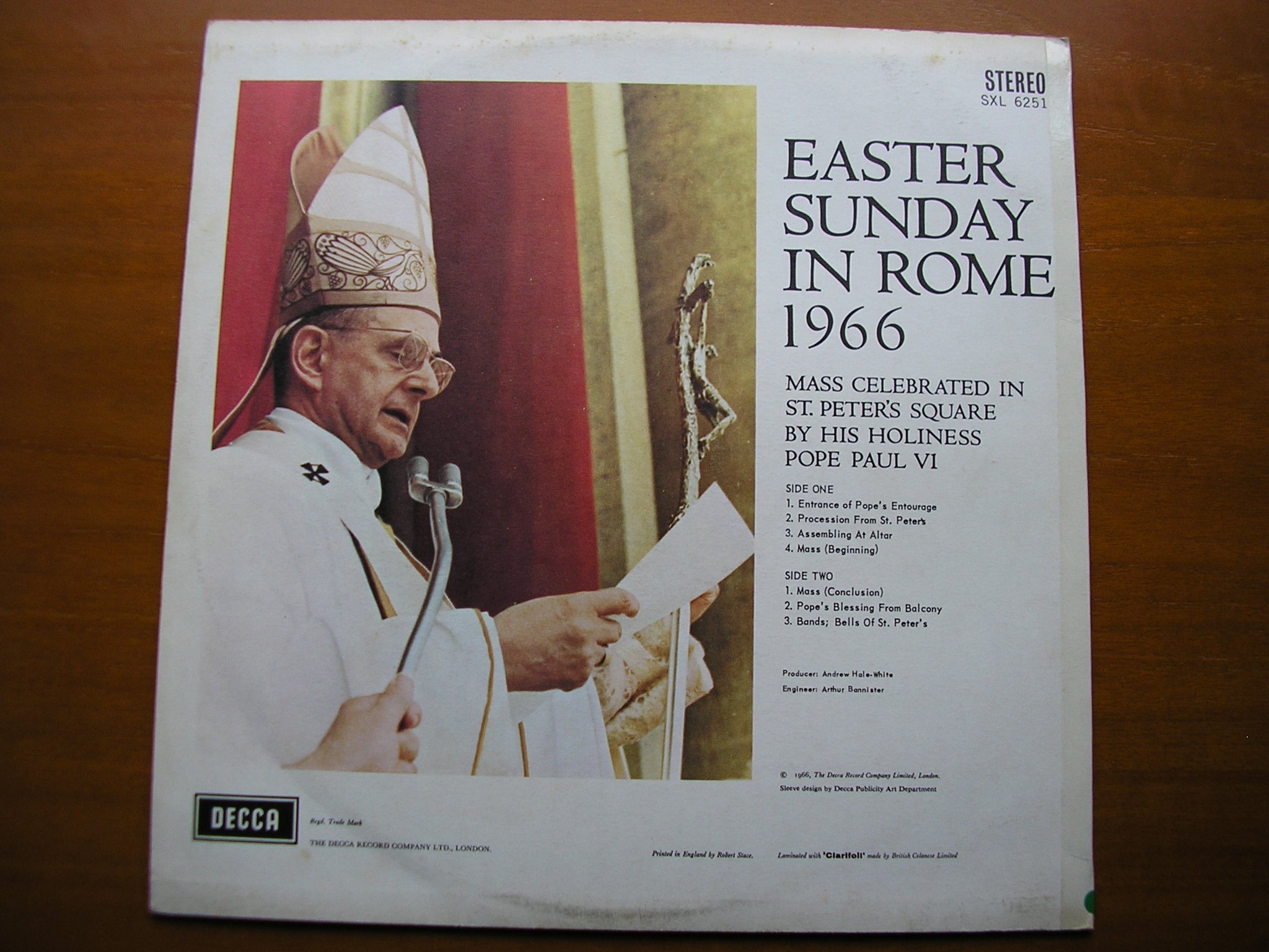 SXL 6251  EASTER SUNDAY IN ROME 1966       ED2