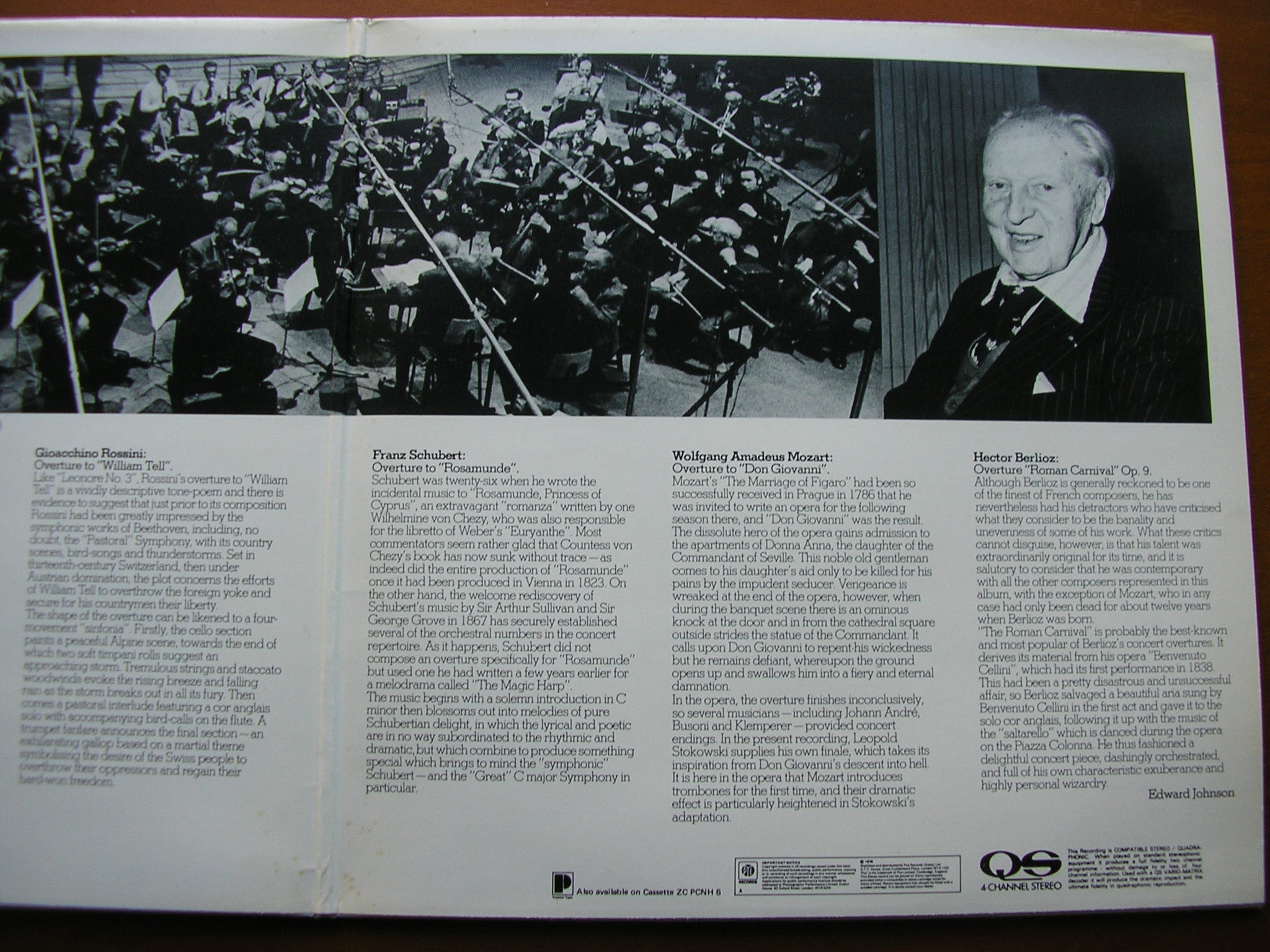 OVERTURES: BEETHOVEN / MOZART / BERLIOZ / SCHUBERT / ROSSINI     STOKOWSKI / NATIONAL PHILHARMONIC     PCNHX 6
