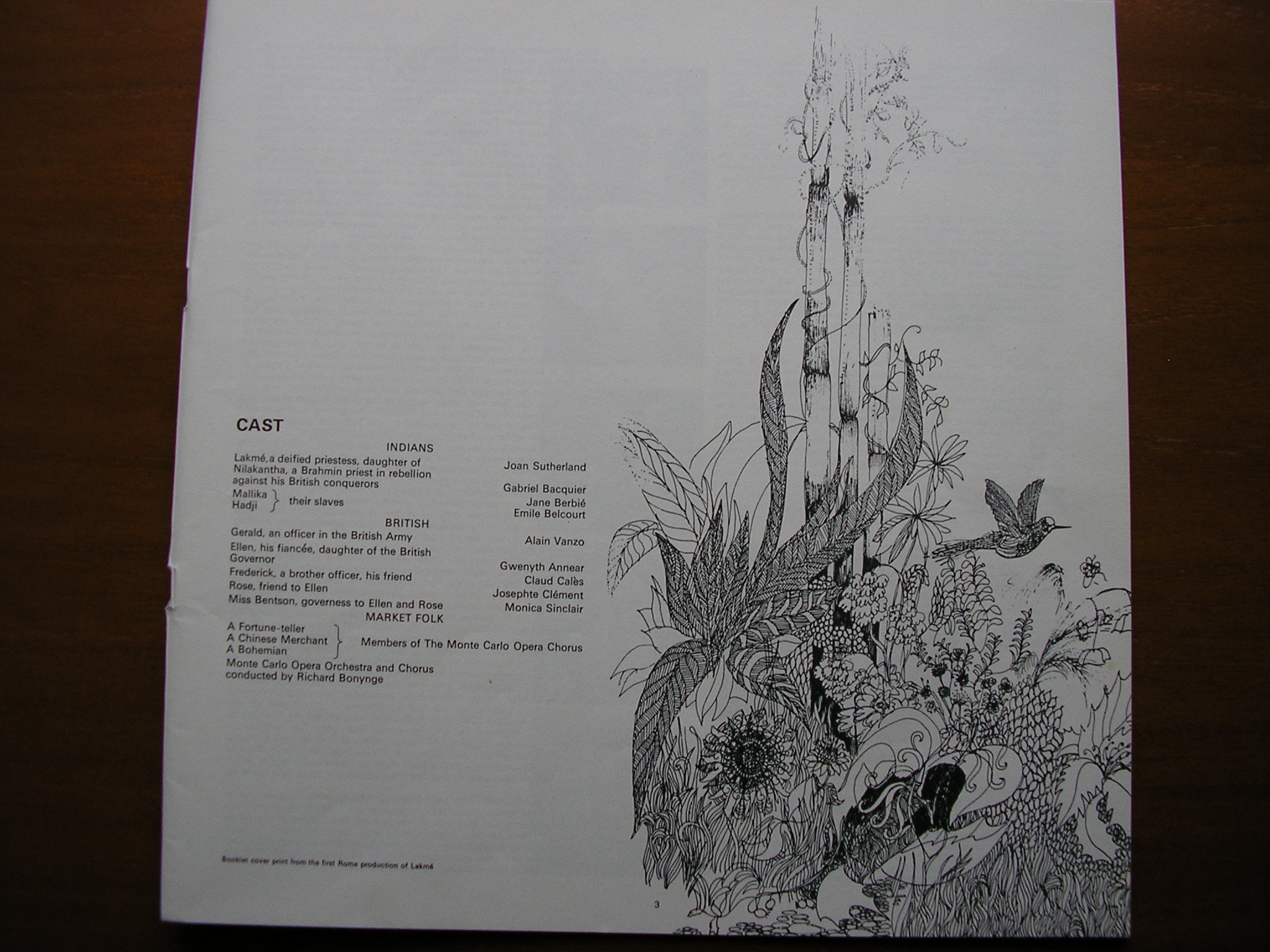 DELIBES: LAKME - SUTHERLAND / VANZO / BACQUIER / MONTE CARLO OPERA / RICHARD BONYNGE   SET 387 - 9