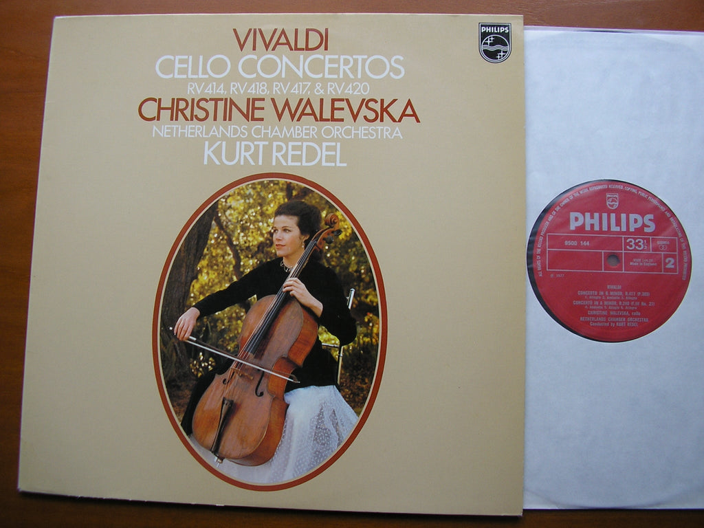 VIVALDI: CELLO CONCERTOS      WALEVSKA / NETHERLANDS CHAMBER ORCHESTRA / REDEL    9500 144