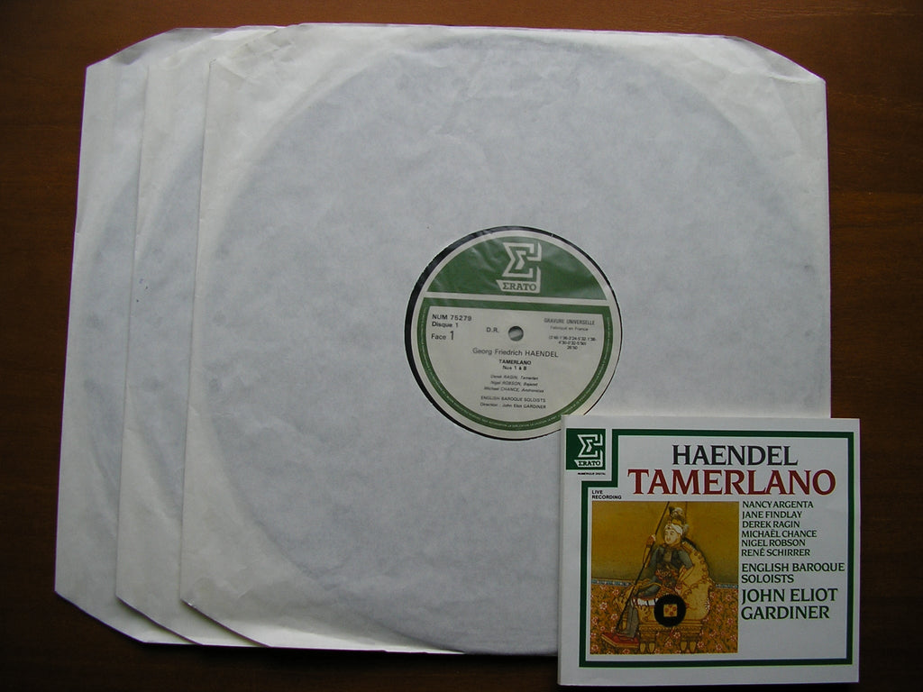 HANDEL:  TAMERLANO (1724)    SOLOISTS / ENGLISH BAROQUE SOLOISTS / GARDINER    3LP    NUM 75278