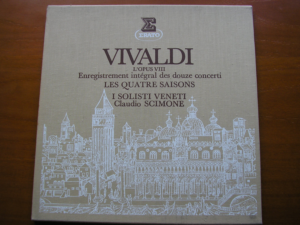 VIVALDI: THE CONTEST BETWEEN HARMONY & INVENTION  Op. 8      SCIMONE / I SOLOISTI VENETI       3LP       STU 70679 / 81