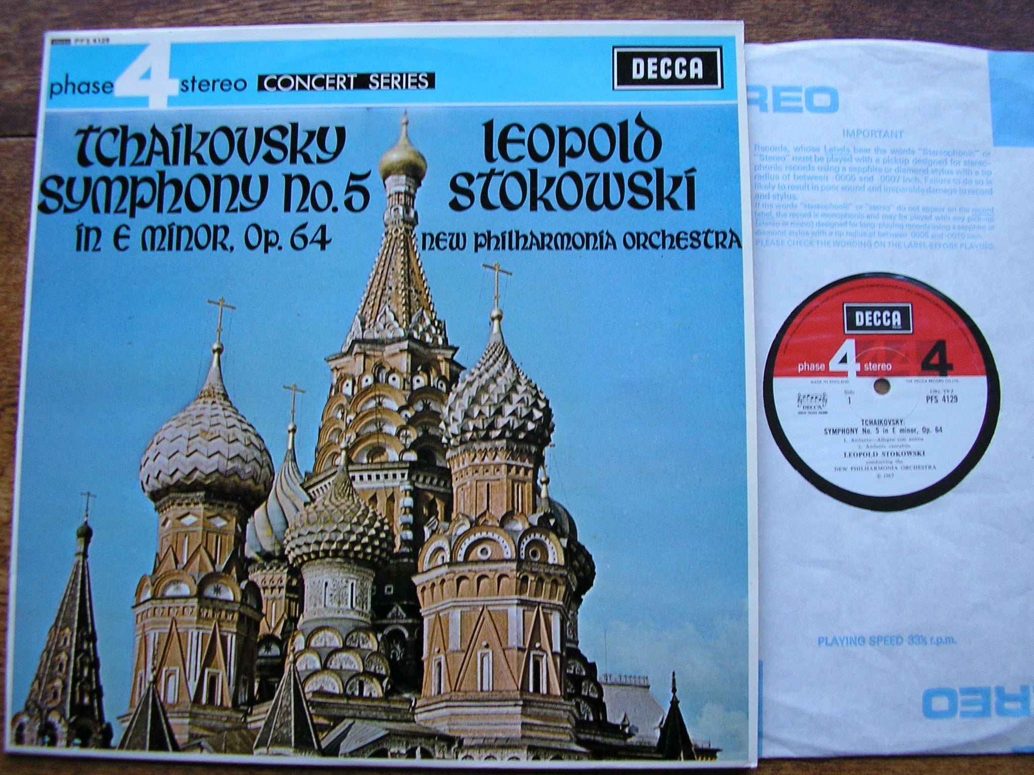 TCHAIKOVSKY: SYMPHONY No. 5   STOKOWSKI / NEW PHILHARMONIA   PFS 4129