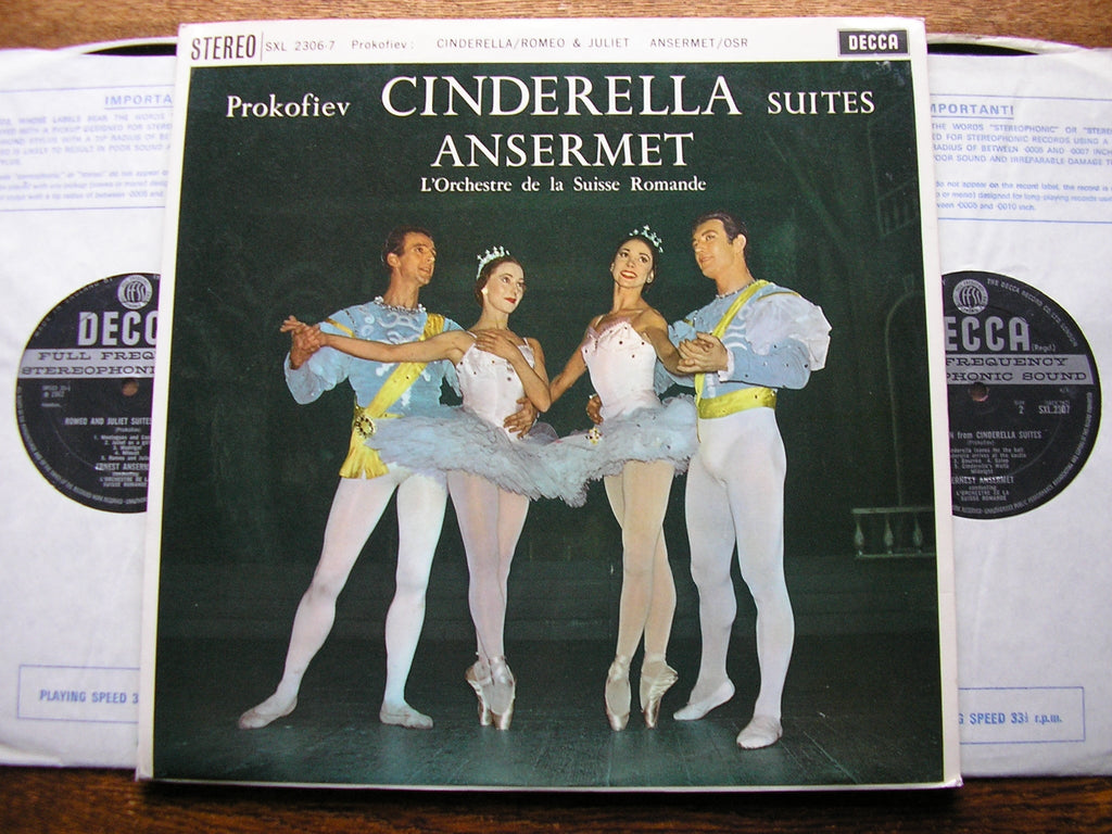 SXL 2306 - 7 PROKOFIEV: ROMEO & JULIET SUITES / CINDERELLA SUITES ANSERMET / SUISSE ROMANDE