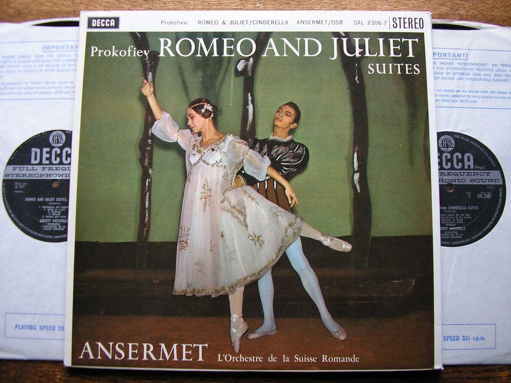 SXL 2306 - 7 PROKOFIEV: ROMEO & JULIET SUITES / CINDERELLA SUITES ANSERMET / SUISSE ROMANDE