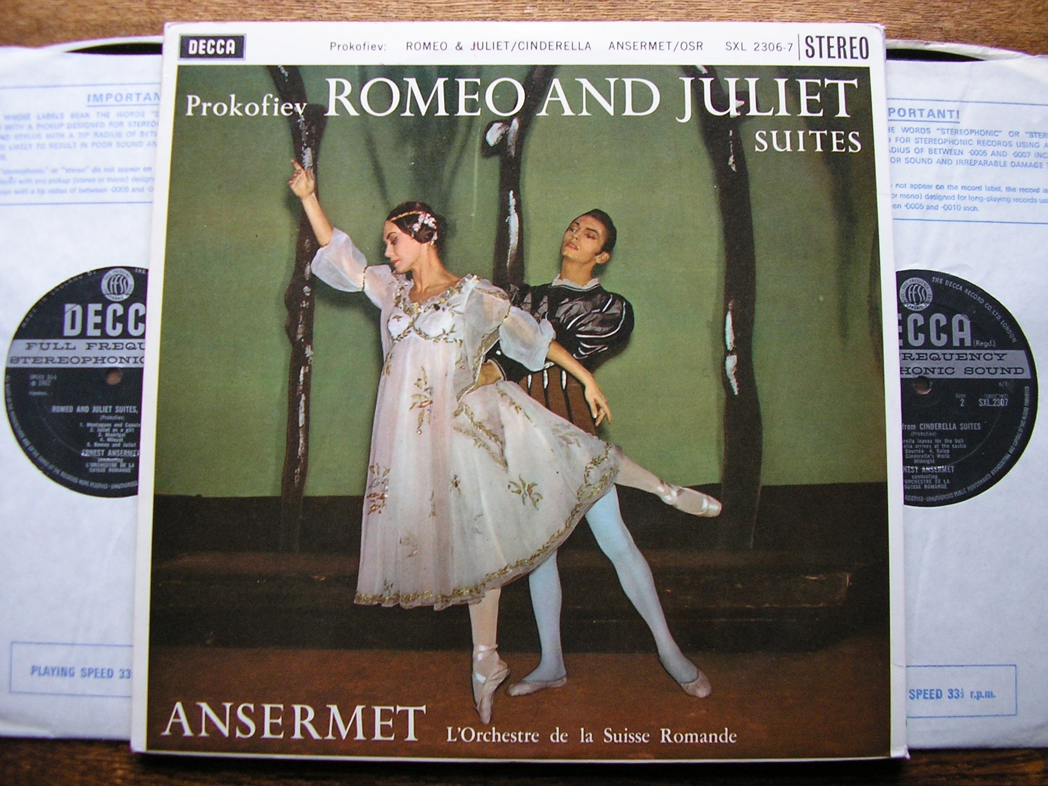 SXL 2306 - 7 PROKOFIEV: ROMEO & JULIET SUITES / CINDERELLA SUITES ANSERMET / SUISSE ROMANDE