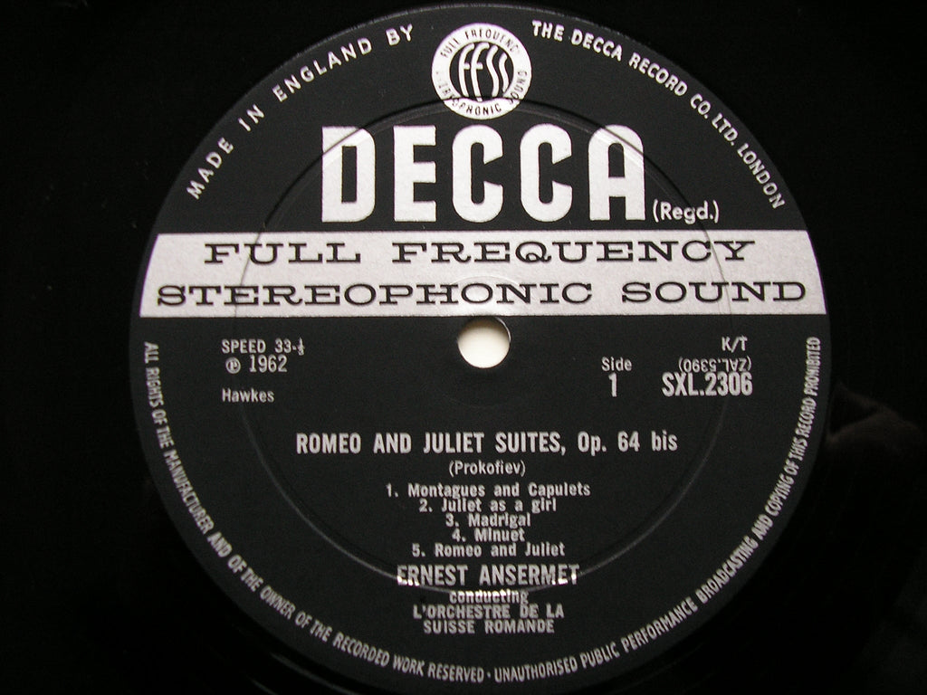 SXL 2306 - 7 PROKOFIEV: ROMEO & JULIET SUITES / CINDERELLA SUITES ANSERMET / SUISSE ROMANDE