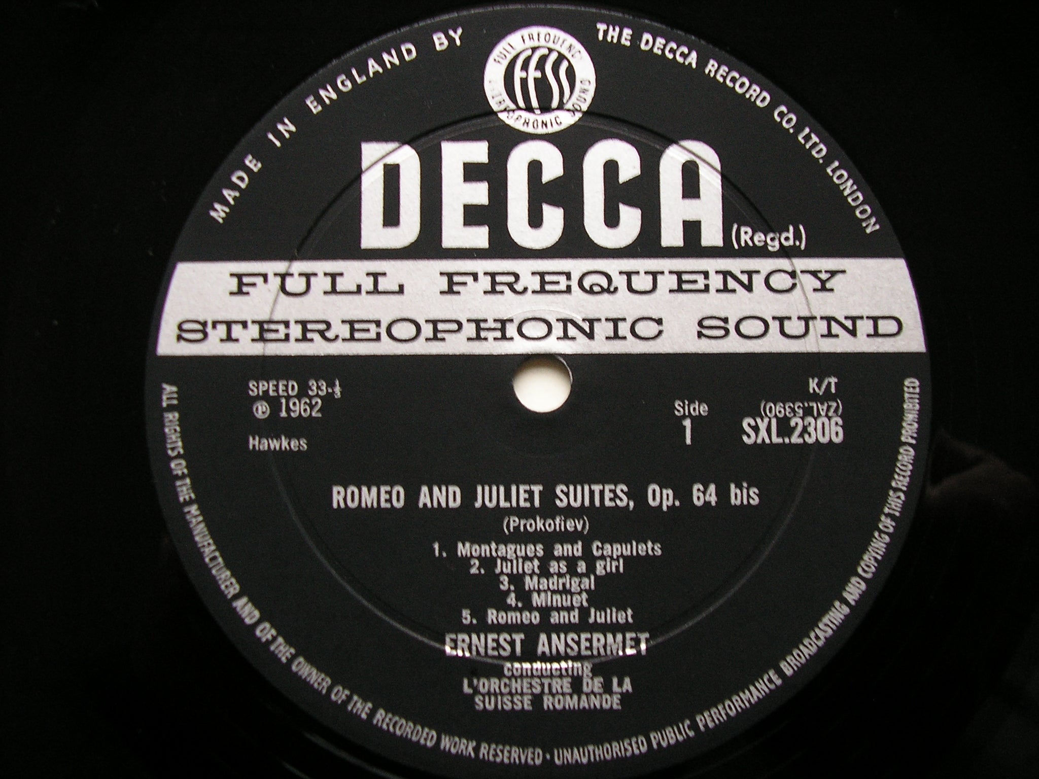 SXL 2306 - 7 PROKOFIEV: ROMEO & JULIET SUITES / CINDERELLA SUITES ANSERMET / SUISSE ROMANDE