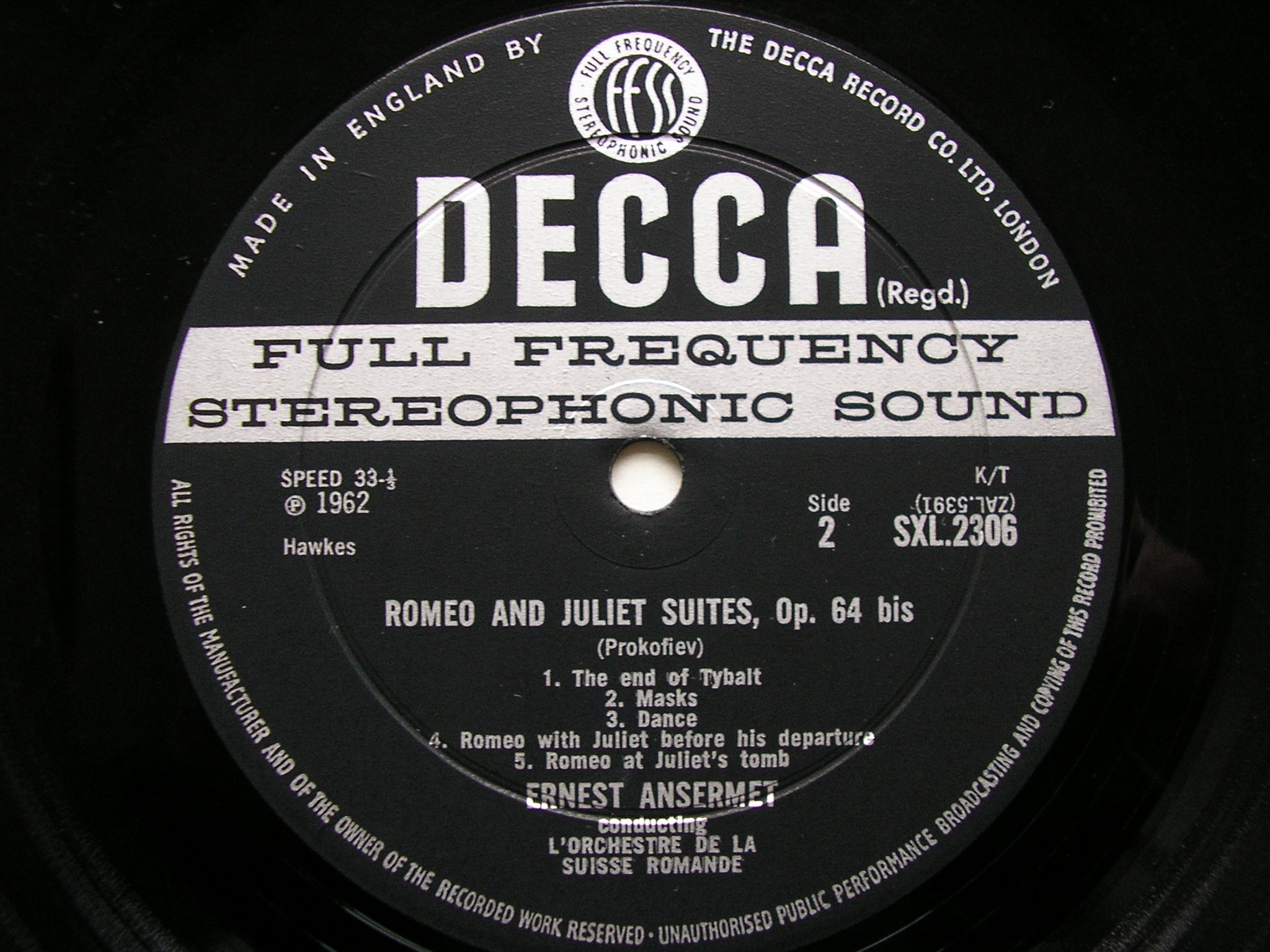 SXL 2306 - 7 PROKOFIEV: ROMEO & JULIET SUITES / CINDERELLA SUITES ANSERMET / SUISSE ROMANDE