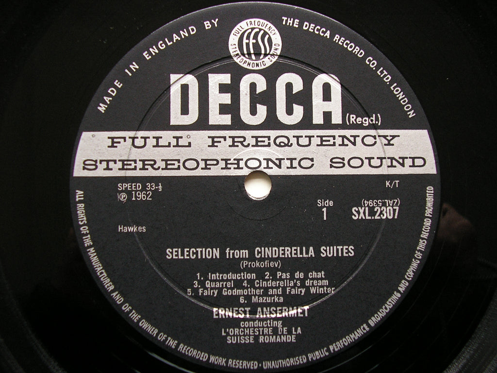 SXL 2306 - 7 PROKOFIEV: ROMEO & JULIET SUITES / CINDERELLA SUITES ANSERMET / SUISSE ROMANDE