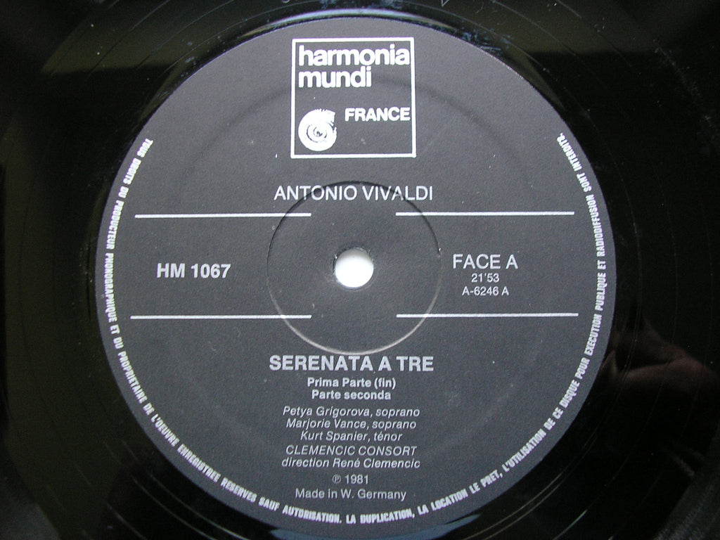 VIVALDI: SERENATA A TRE     SOLOISTS / CLEMENCIC CONSORT / RENE CLEMENCIC     HM 1006/7
