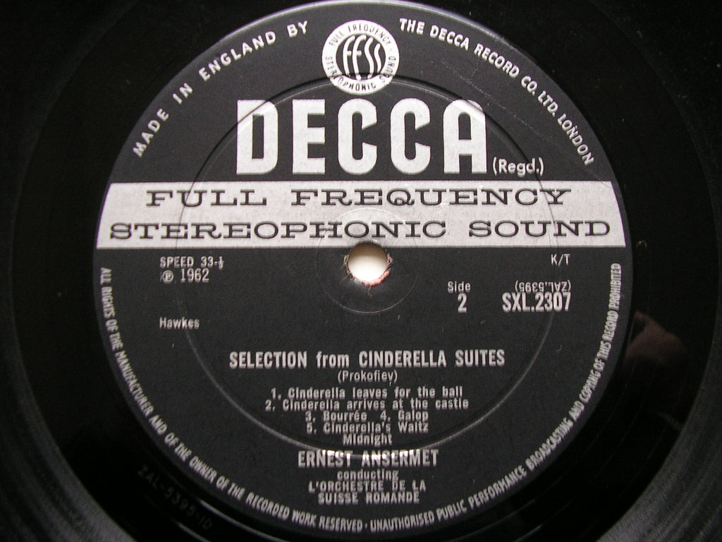 SXL 2306 - 7 PROKOFIEV: ROMEO & JULIET SUITES / CINDERELLA SUITES ANSERMET / SUISSE ROMANDE