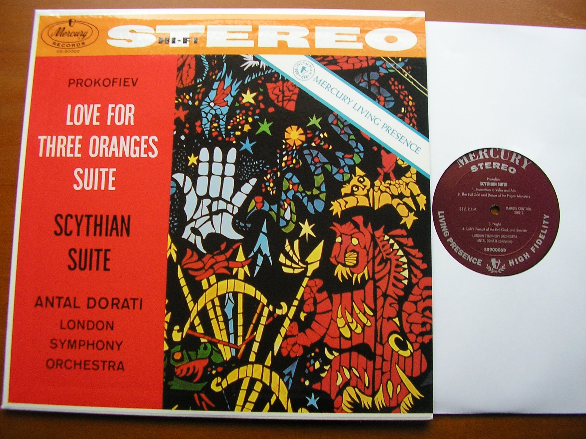 PROKOFIEV: THE LOVE FOR 3 ORANGES / SCYTHIAN SUITE        DORATI / LONDON SYMPHONY      SR90006