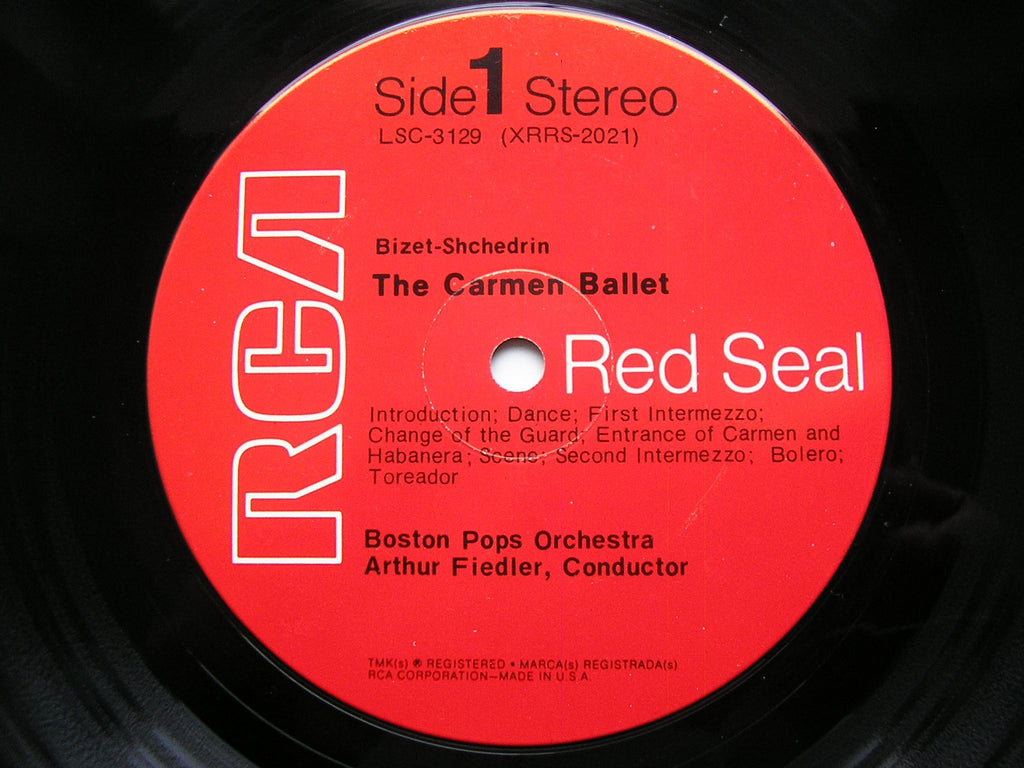 BIZET - SHCHEDRIN:  THE CARMEN BALLET     FIEDLER / BOSTON POPS ORCHESTRA     LSC 3129