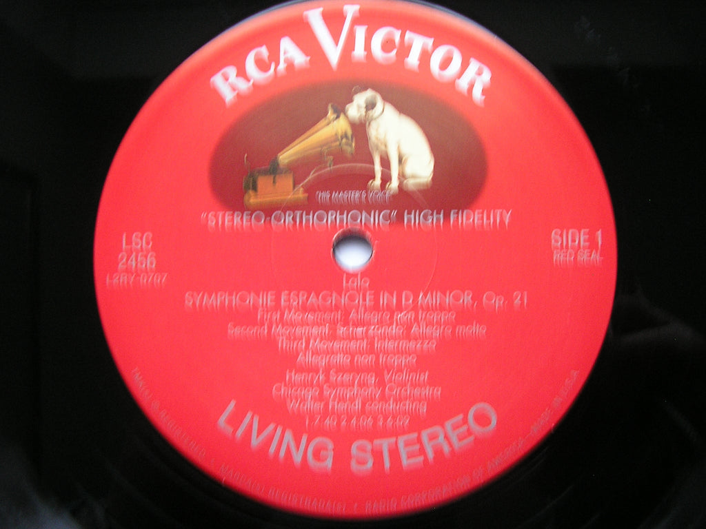LALO: SYMPHONIE ESPAGNOLE   HENRYK SZERYNG / CHICAGO SYMPHONY / HENDL     LSC 2456