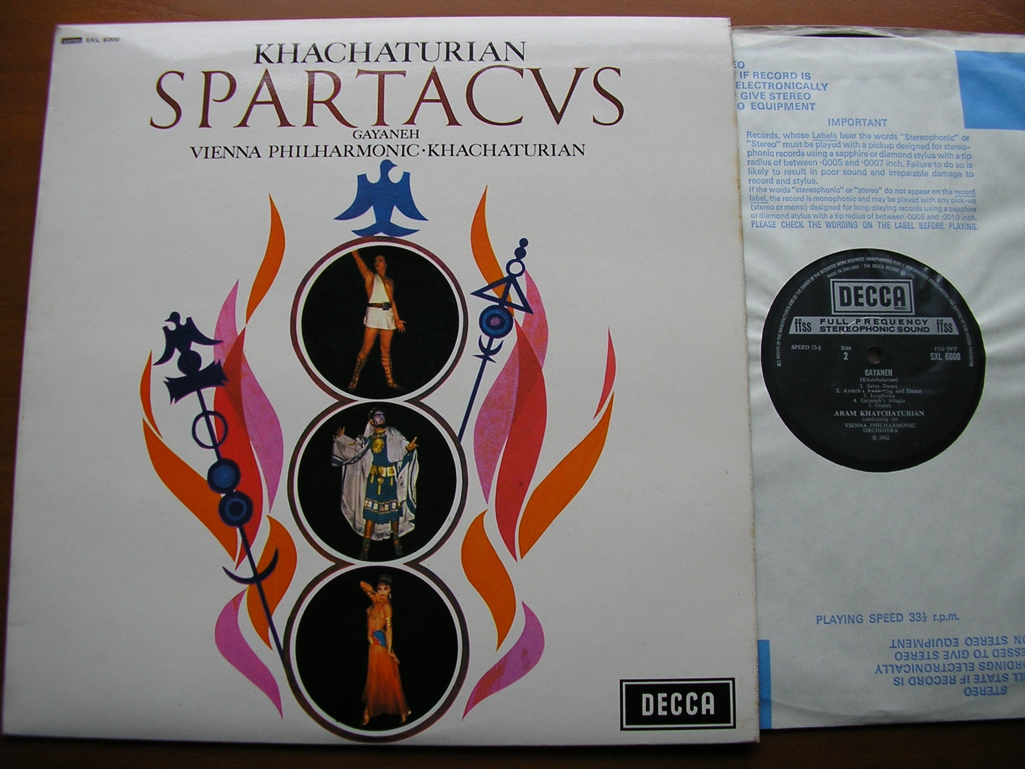 SXL 6000  KHACHATURIAN: SPARTACUS / GAYANEH    KHACHATURIAN / VIENNA PHILHARMONIC      ED4