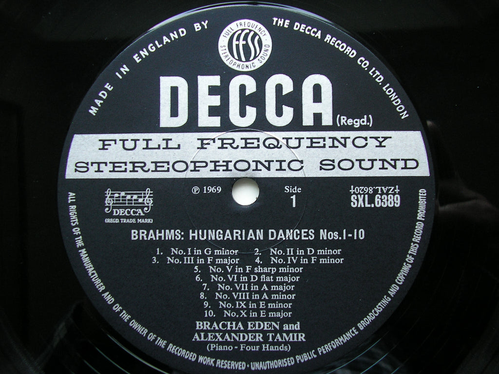 SXL 6389 BRAHMS: HUNGARIAN DNCES / DVORAK: SLAVONIC DANCES     EDEN & TAMIR     ED3