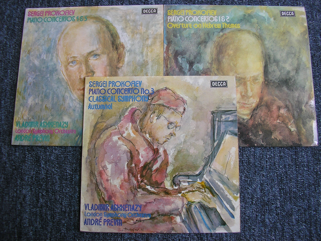 SXL 6767/69 PROKOFIEV: THE FIVE PIANO CONCERTOS / CLASSICAL SYMPHONY / AUTUMNAL   ASHKENAZY / LONDON SYMPHONY / PREVIN    3 LP