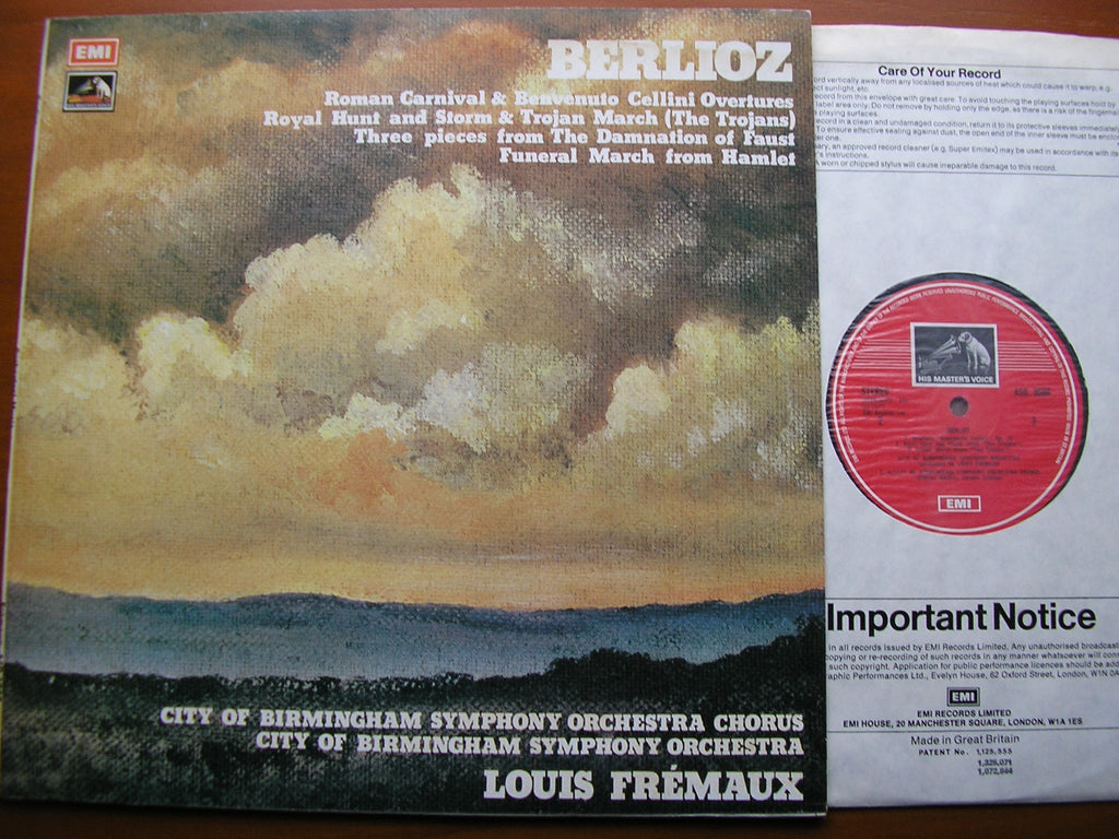 BERLIOZ: ORCHESTRAL WORKS   FREMAUX / CITY OF BIRMINGHAM SYMPHONY   ASD 3080