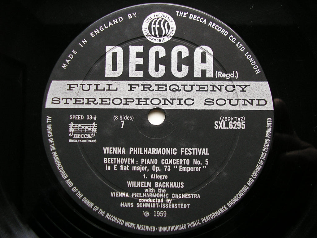 SXL 6292 / 5  VIENNA PHILHARMONIC FESTIVAL: WAGNER / SIBELIUS / SCHUBERT / BEETHOVEN    4LP     ED2