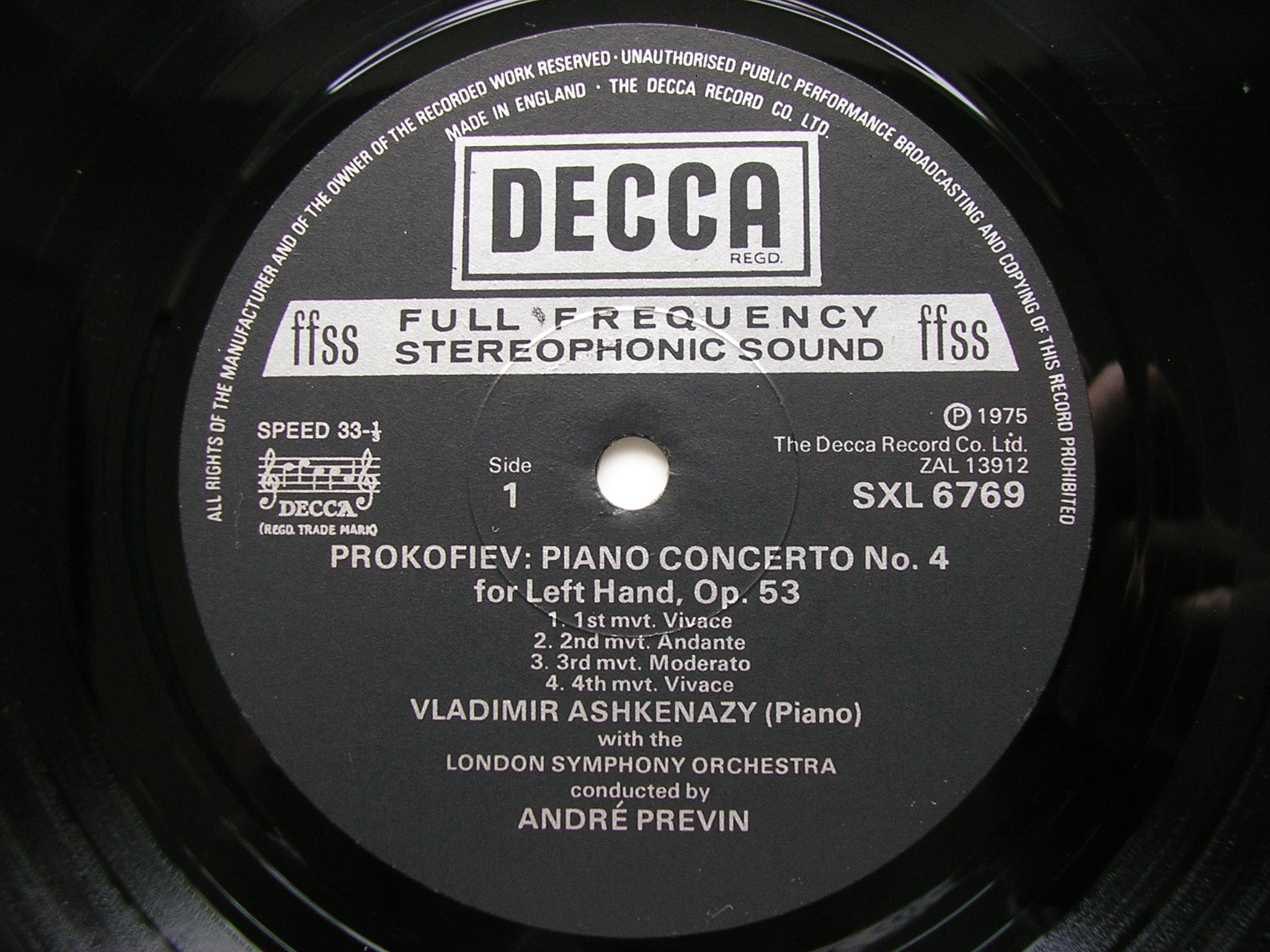 SXL 6767/69 PROKOFIEV: THE FIVE PIANO CONCERTOS / CLASSICAL SYMPHONY / AUTUMNAL   ASHKENAZY / LONDON SYMPHONY / PREVIN    3 LP