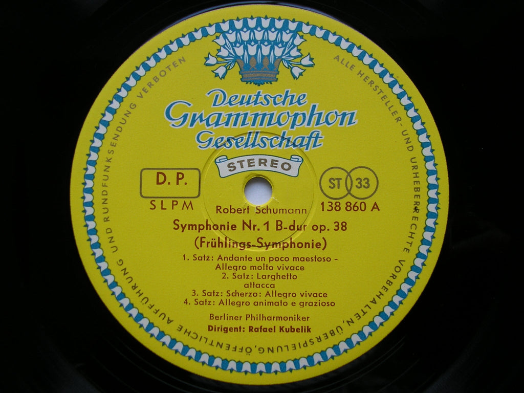 SCHUMANN: THE FOUR SYMPHONIES / TWO OVERTURES     KUBELIK / BERLIN PHILHARMONIC    3 LP