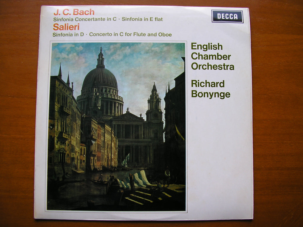 SXL 6397 JC BACH / SALIERI: ORCHESTRAL MUSIC     BONYNGE / ENGLISH CHAMBER ORCHESTRA      ED3