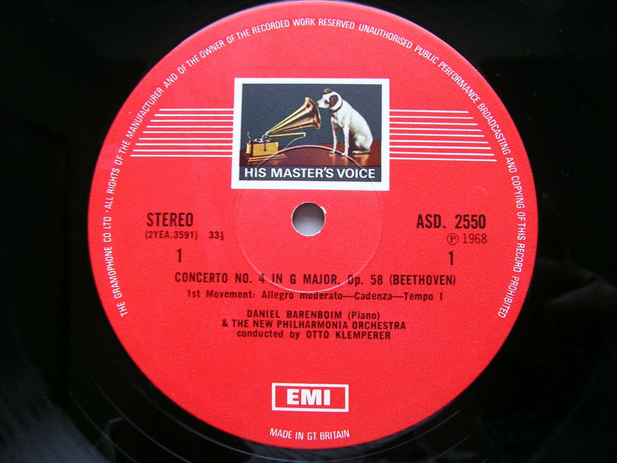 BEETHOVEN: THE FIVE PIANO CONCERTOS / CHORAL FANTASIA      BARENBOIM / NEW PHILHARMONIA / KLEMPERER    5LP