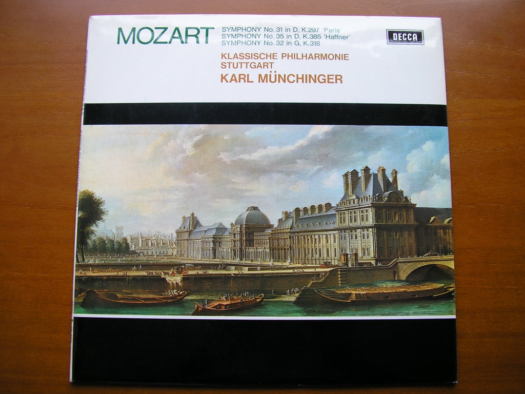 SXL 6402 MOZART: SYMPHONIES Nos. 31 'Paris' / 32 / 35 'Haffner'     MUNCHINGER / STUTTGART CHAMBER ORCHESTRA      ED3