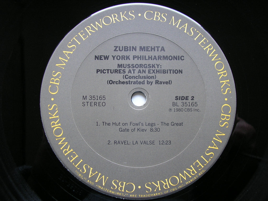 MUSSORGSKY: PICTURES AT AN EXHIBITION / RAVEL: LA VALSE   MEHTA / NEW YORK PHILHARMONIC  M35165