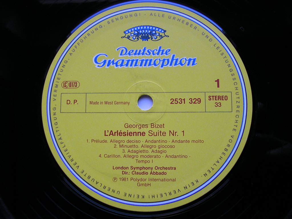 BIZET: L'ARLESIENNE Suites Nos. 1 & 2 / CARMEN Suite    ABBADO / LONDON SYMPHONY   2531 329