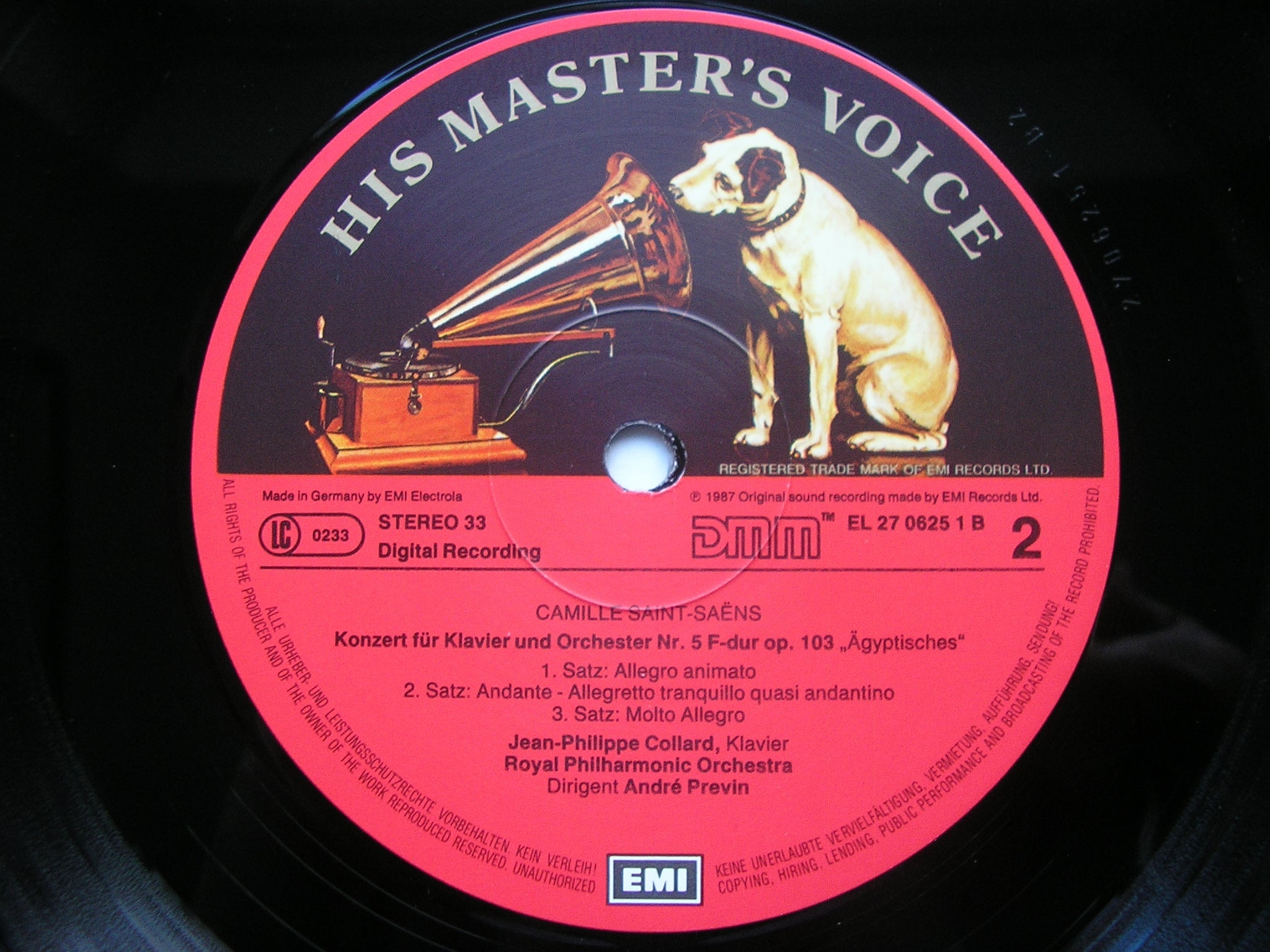 SAINT-SAENS: THE FIVE PIANO CONCERTOS     COLLARD / ROYAL PHILHARMONIC / PREVIN    3 LP