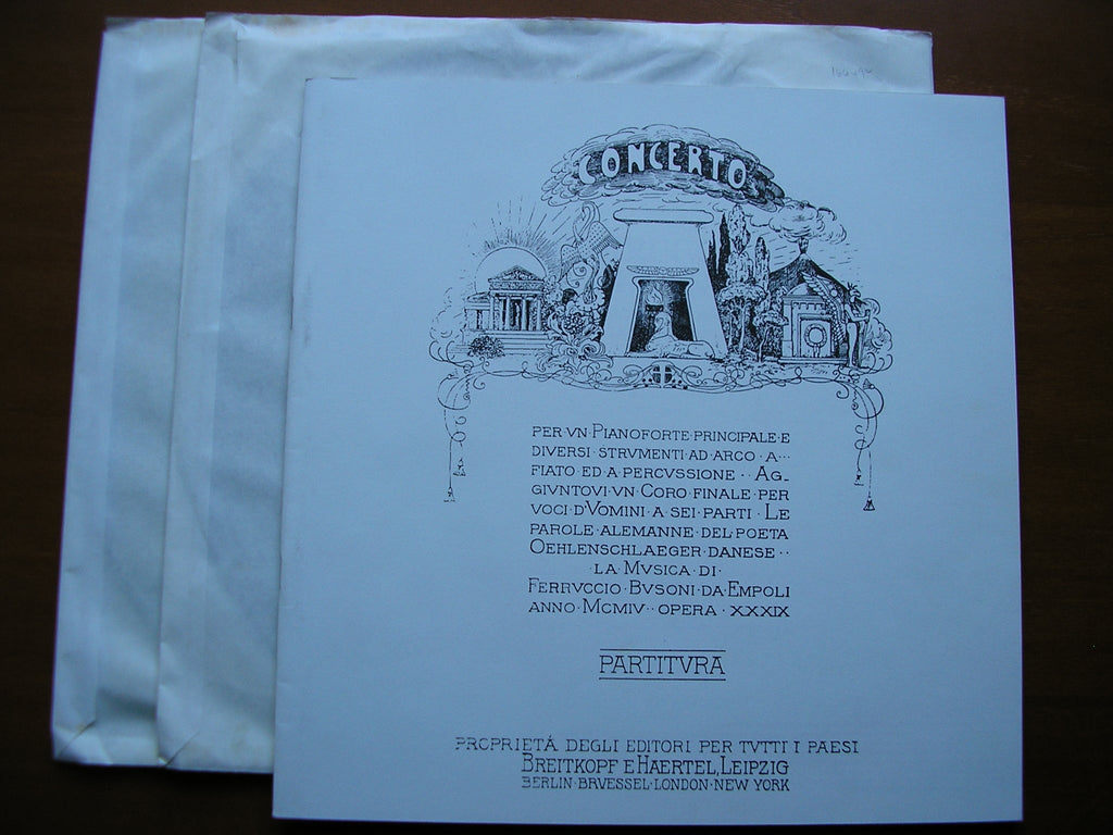 BUSONI: PIANO CONCERTO / SARABANDE & CORTEGE from 'DOKTOR FAUST'     OGDON / ROYAL PHILHARMONIC / REVENAUGH   2LP