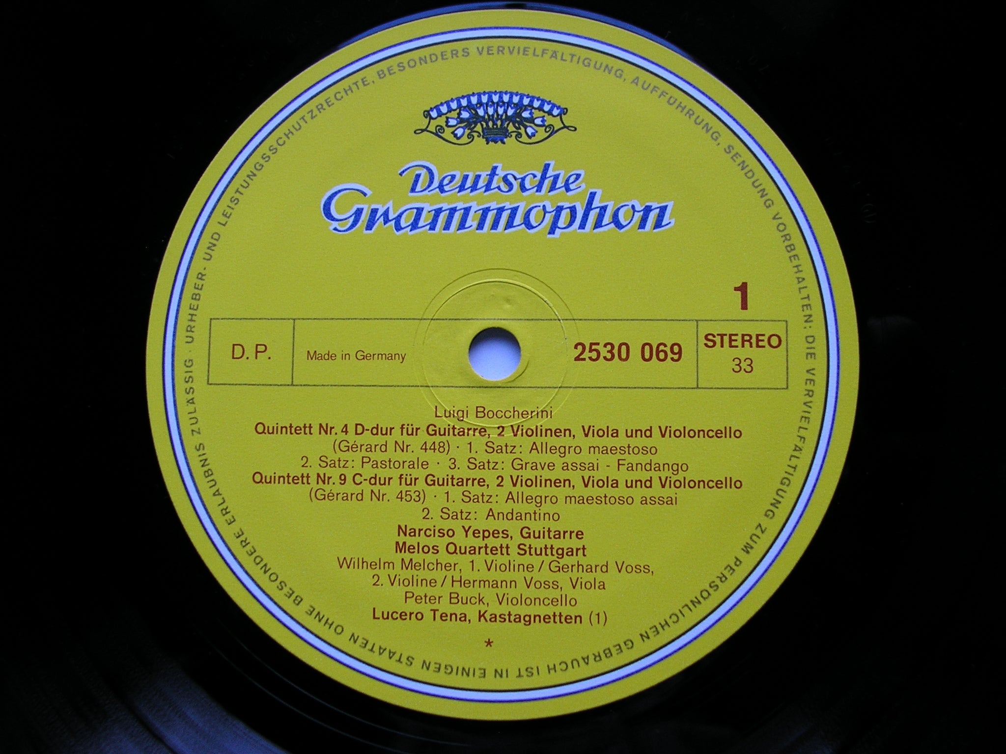 BOCCHERINI: GUITAR QUINTETS Nos. 4 / 7 / 9      YEPES / MELOS QUARTET     2530 069