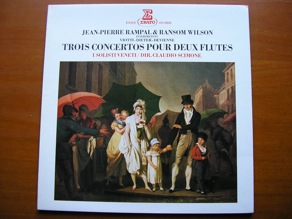 VIOTTI / DIETER / DEVIENNE: THREE CONCERTOS FOR TWO FLUTES      WILSON / RAMPAL / I SOLOISTI VENETI / SCIMONE     STU 70888