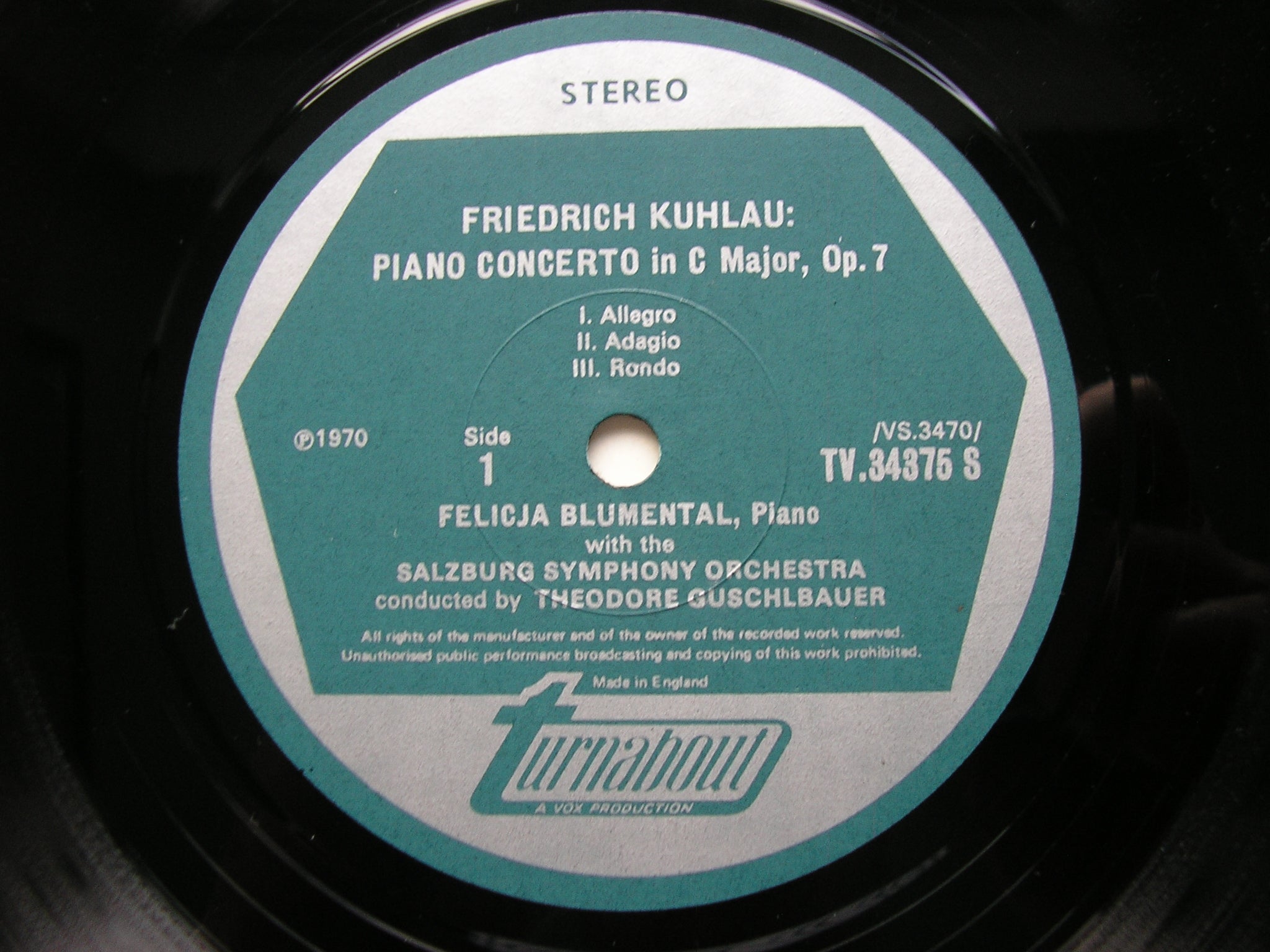 KUHLAU & CLEMENTI: PIANO CONCERTOS    BLUMENTAL / ZEDDA / PRAGUE ORCHESTRA / GUSCHLBAUER / SALZBURG ORCHESTRA      TV 34375S